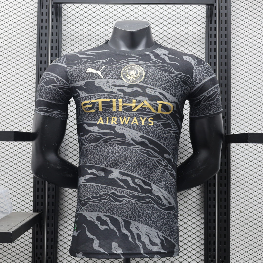 Camiseta del Manchester city 2024/2025 Edición especial Dragon negro