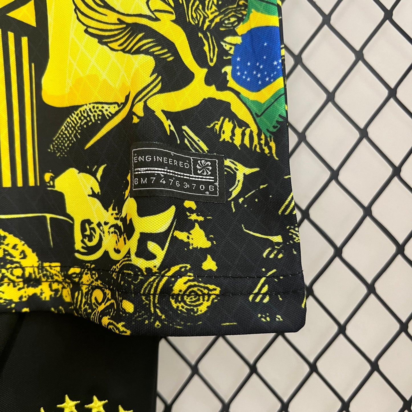 Camiseta de Brasil 2024 Edición especial Cristo Niños/ Kids Dorada