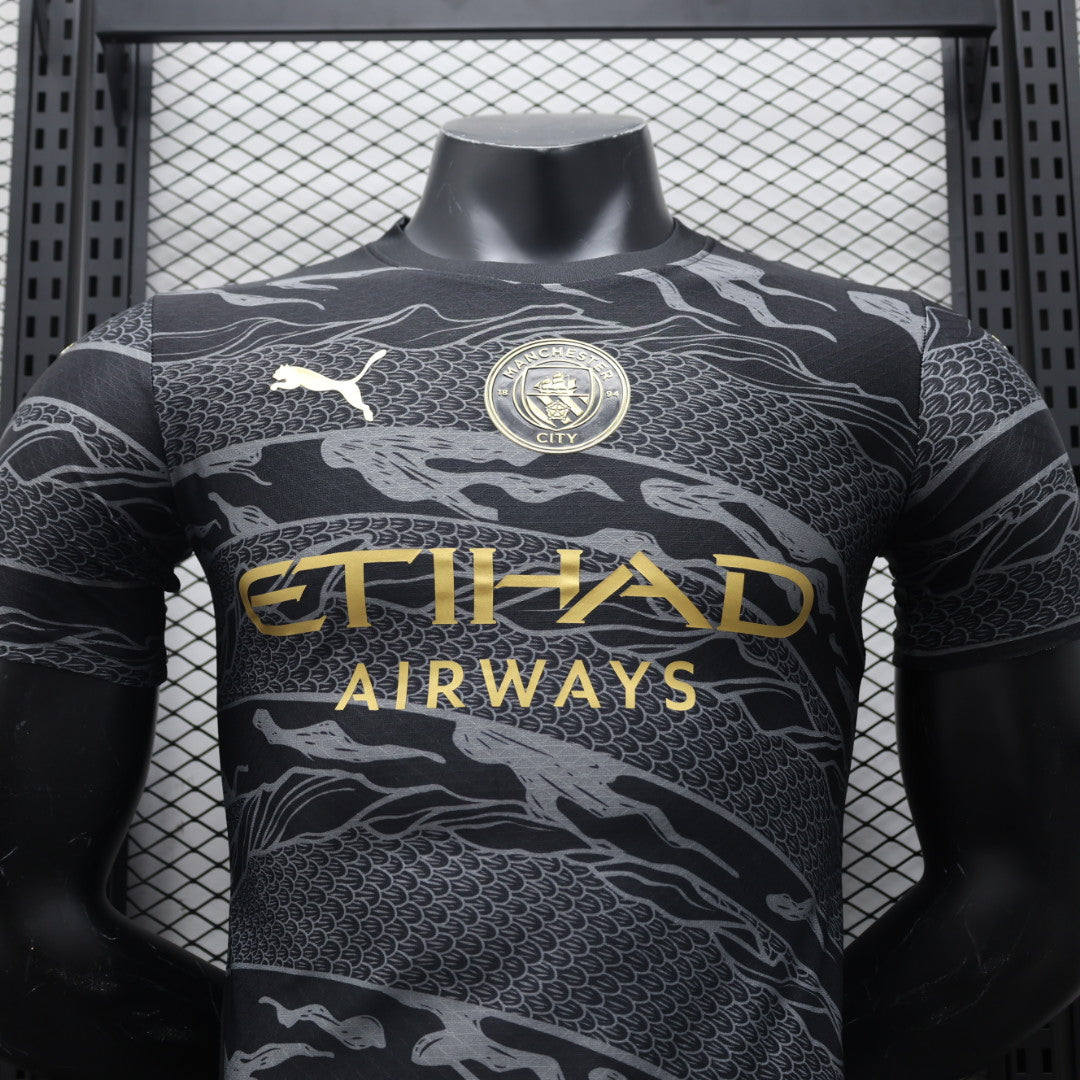 Camiseta del Manchester city 2024/2025 Edición especial Dragon negro