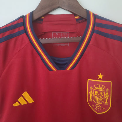 Camiseta de España femenino 2022 1ª equipación Mundial Qatar