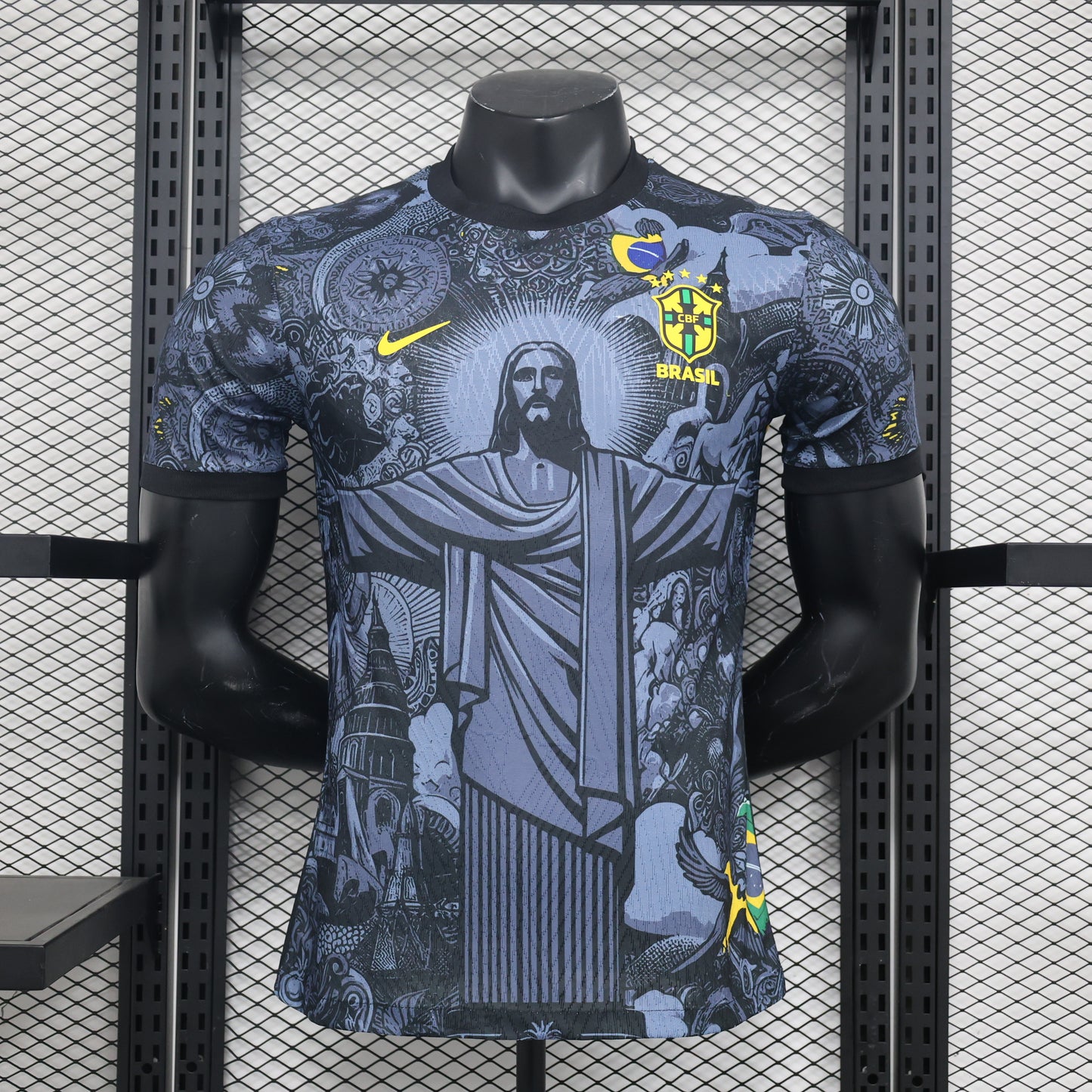 Camiseta negra de Brasil Edición Especial 2024 x Cristo