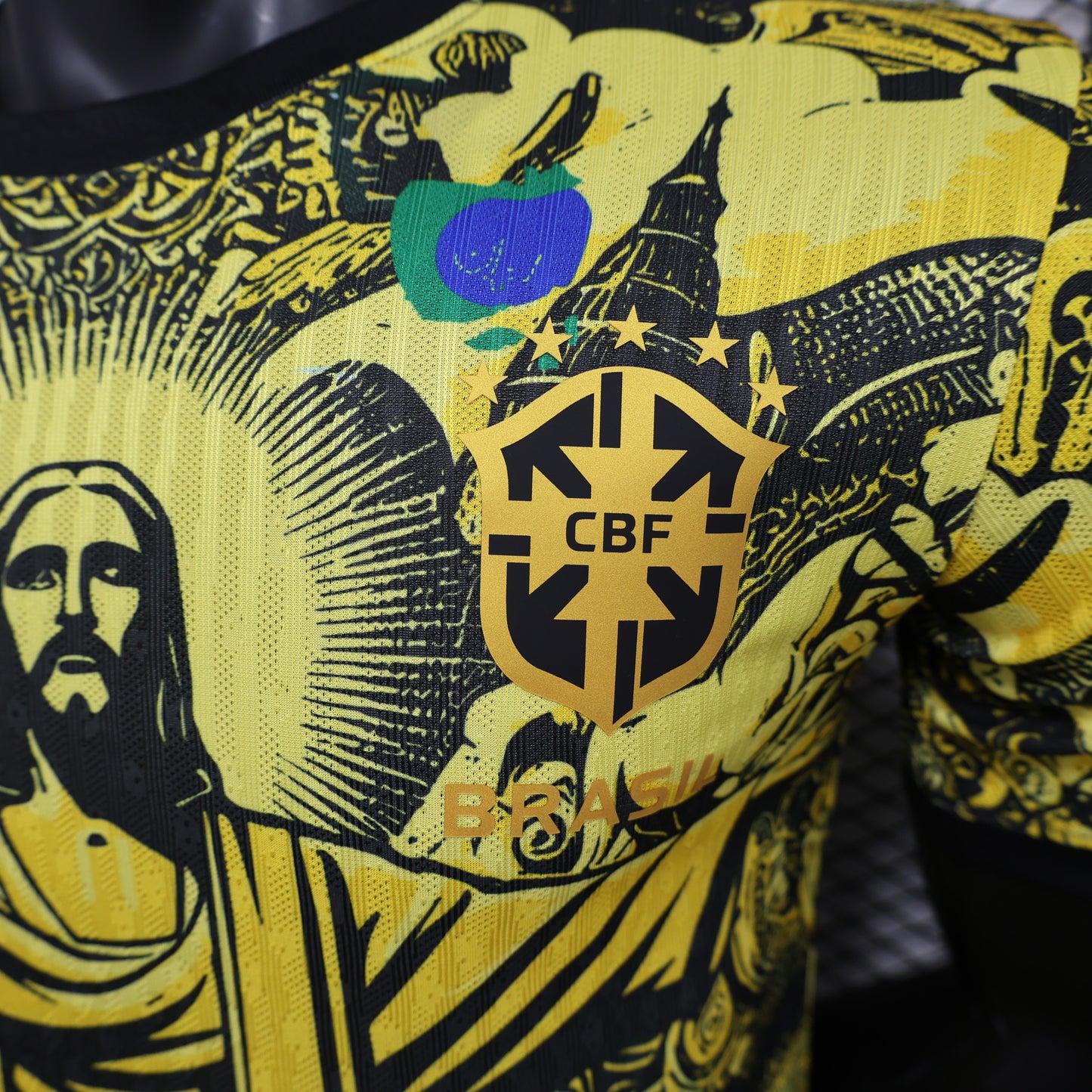 Camiseta amarilla de Brasil Edición Especial 2024 x Cristo