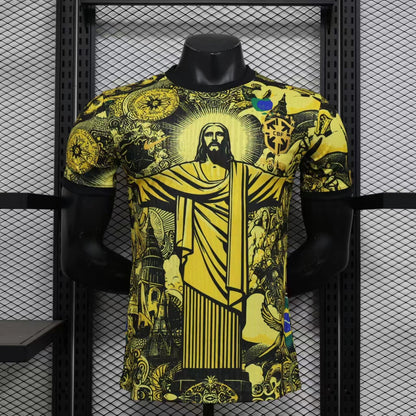 Camiseta amarilla de Brasil Edición Especial 2024 x Cristo