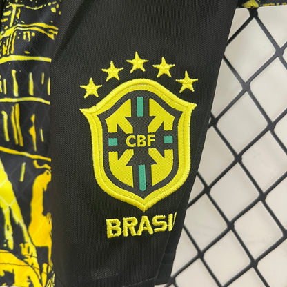 Camiseta de Brasil 2024 Edición especial Cristo Niños/ Kids Dorada