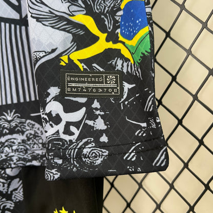 Camiseta de Brasil 2024 Edición especial Cristo Niños/ Kids Negra