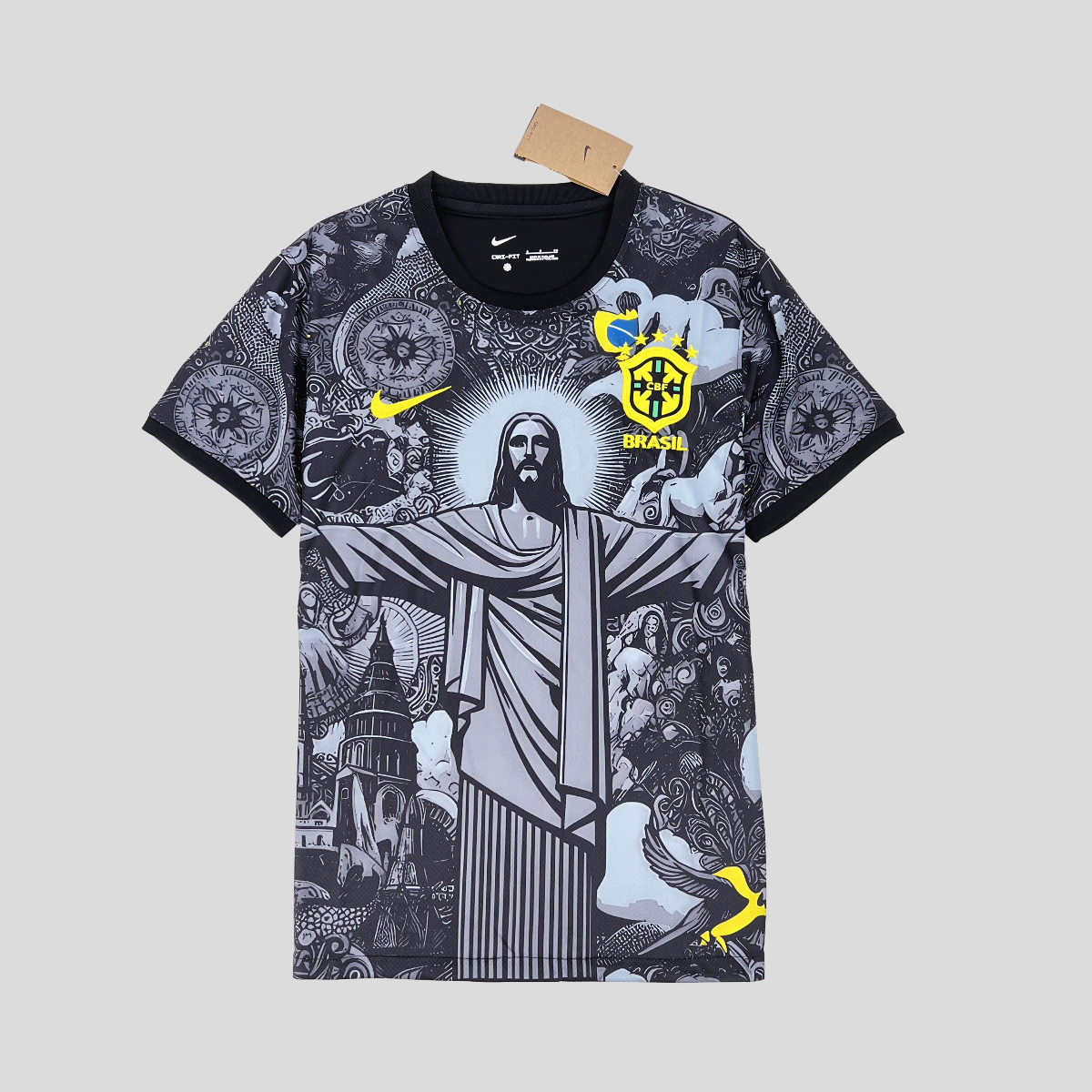 Camiseta negra de Brasil Edición Especial 2024 x Cristo – Tienda 1