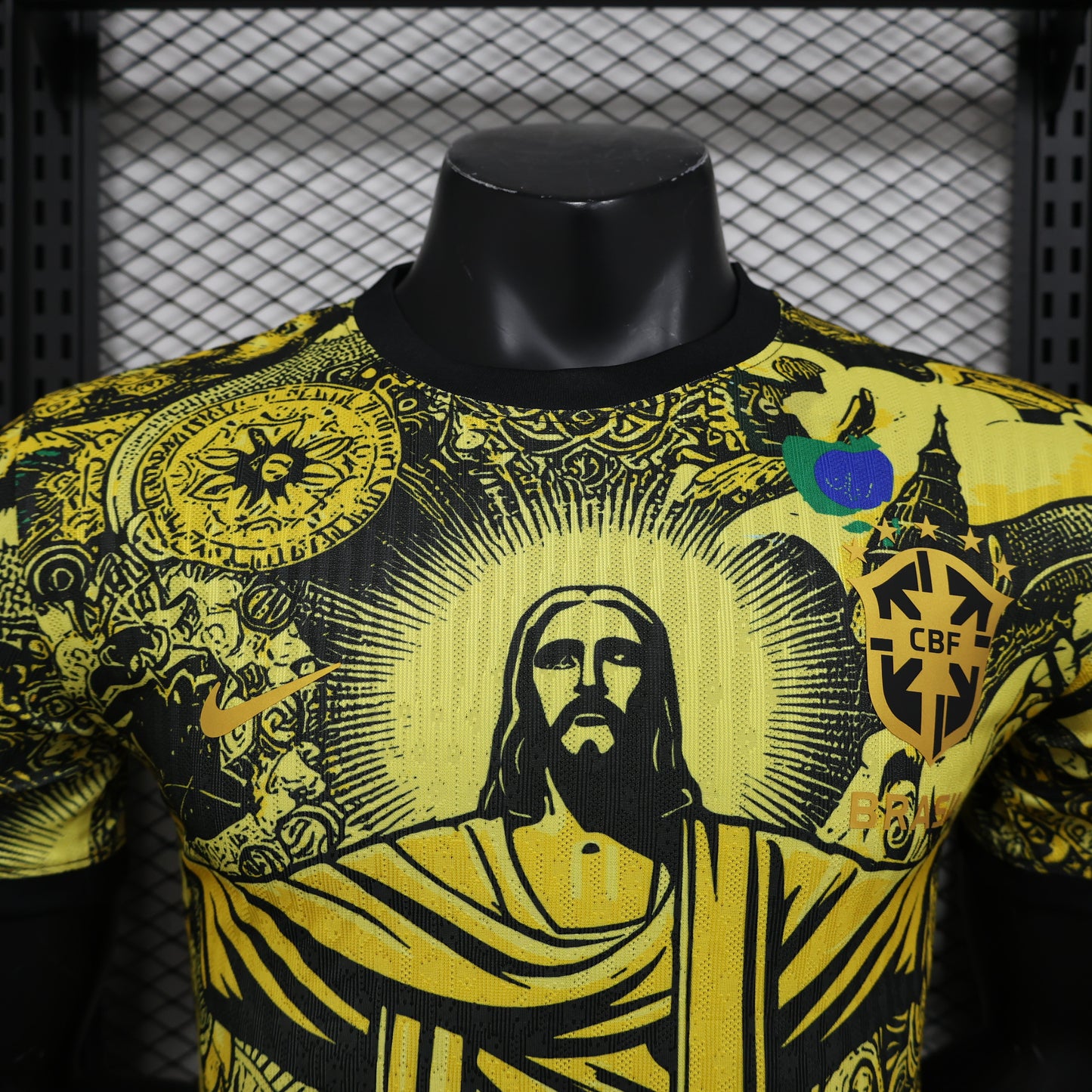 Camiseta amarilla de Brasil Edición Especial 2024 x Cristo