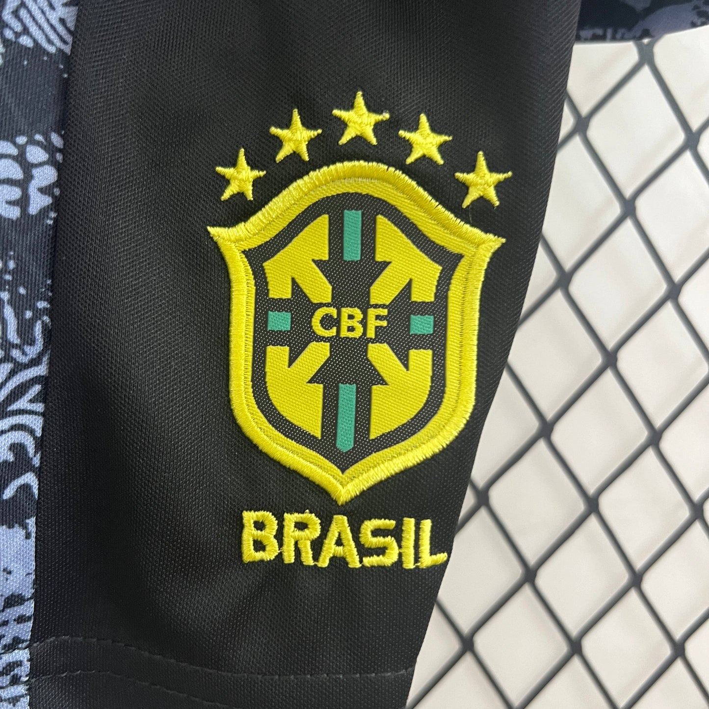 Camiseta de Brasil 2024 Edición especial Cristo Niños/ Kids Negra