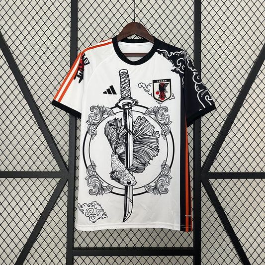 Camiseta Japón Edición Especial 2024 Katana Blanco rojo